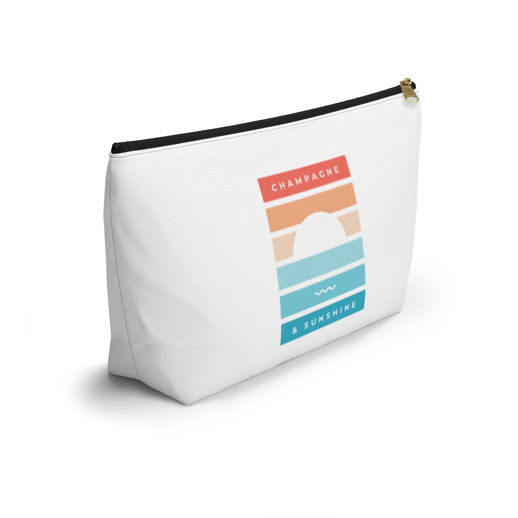 Beach - Accessory Pouch w T-bottom - Bubbles Make Me Happy