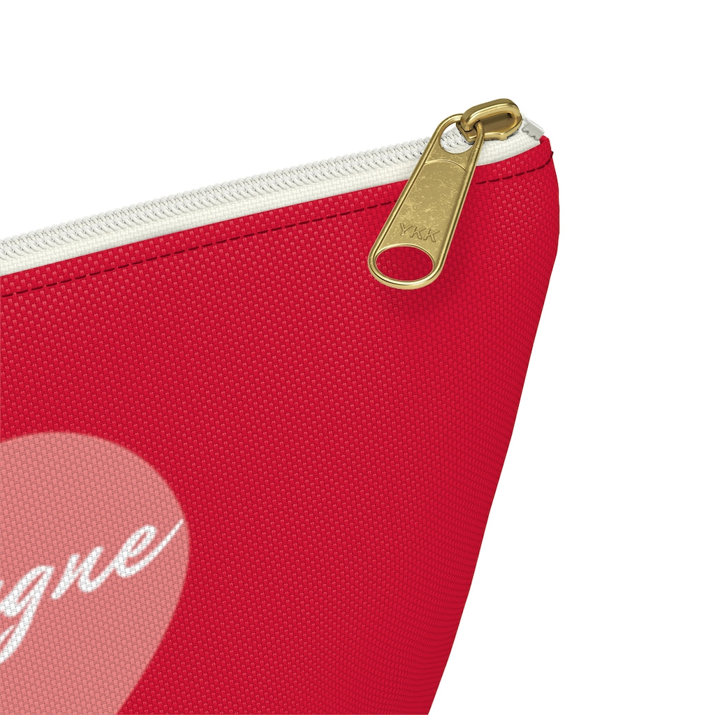 Heart - Accessory Pouch w T-bottom - Bubbles Make Me Happy