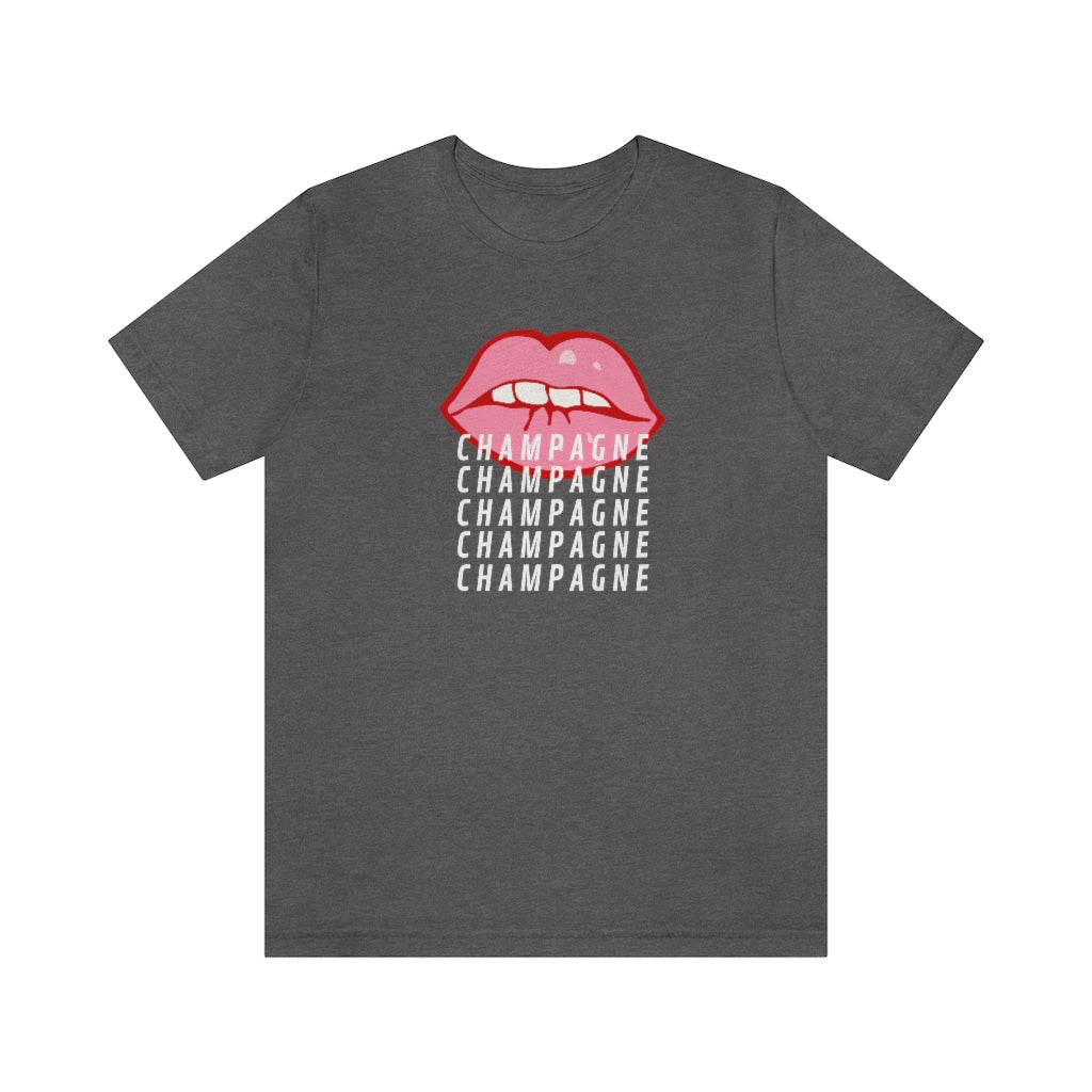 Pout - Unisex Jersey Short Sleeve Tee - Bubbles Make Me Happy