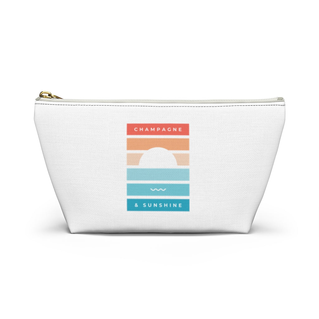 Beach - Accessory Pouch w T-bottom - Bubbles Make Me Happy