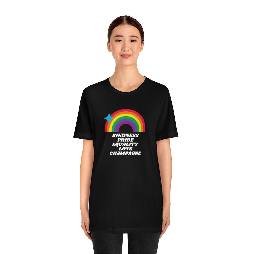 Pride - Unisex Jersey Short Sleeve Tee - Bubbles Make Me Happy