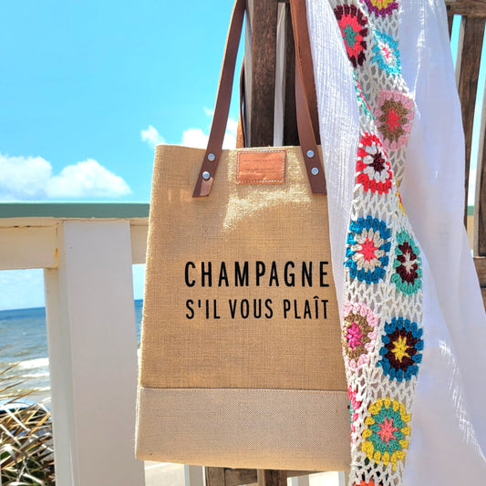 Apolis + Bubbles Make Me Happy Champagne Tote