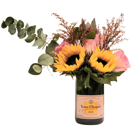 VCP Rosé - Upcycled Vase - Bubbles Make Me Happy