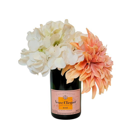 VCP Rosé Upcycled Vase - Bubbles Make Me Happy
