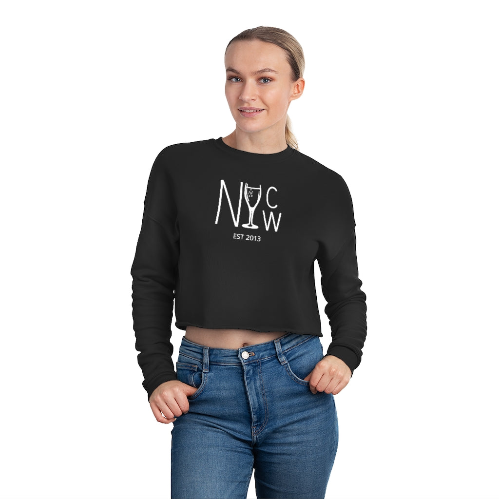 NYCW - Women's Cropped Sweatshirt - Bubbles Make Me Happy