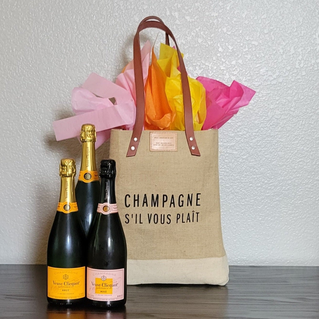 Champagne S'il Vous Plaît - Apolis + Bubbles Make Me Happy - Champagne Tote