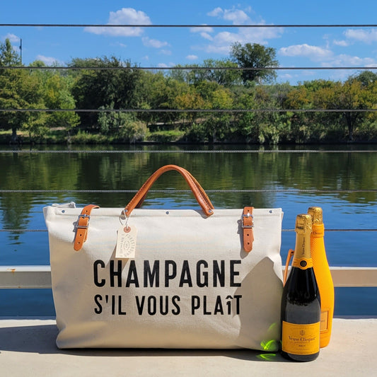 Champagne S'il Vous Plaît - Forestbound Utility Bag - Bubbles Make Me Happy