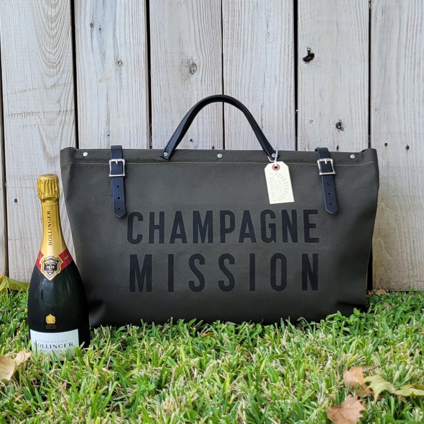 Champagne Mission - Forestbound Utility Overnight Bag - Bubbles Make Me Happy
