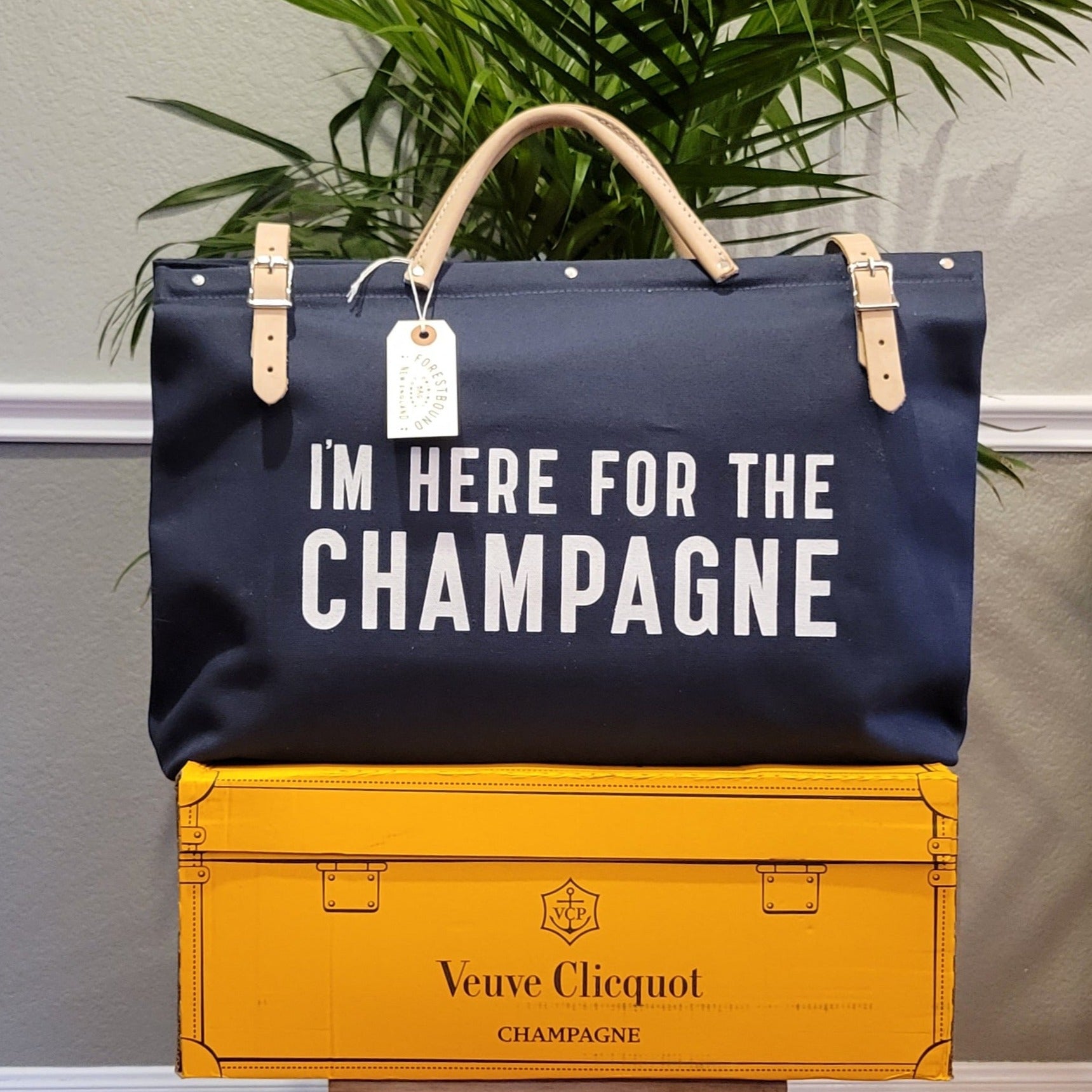 I'm Here For The Champagne - Forestbound Utility Overnight Bag - Bubbles Make Me Happy