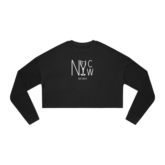 NYCW - Women's Cropped Sweatshirt - Bubbles Make Me Happy