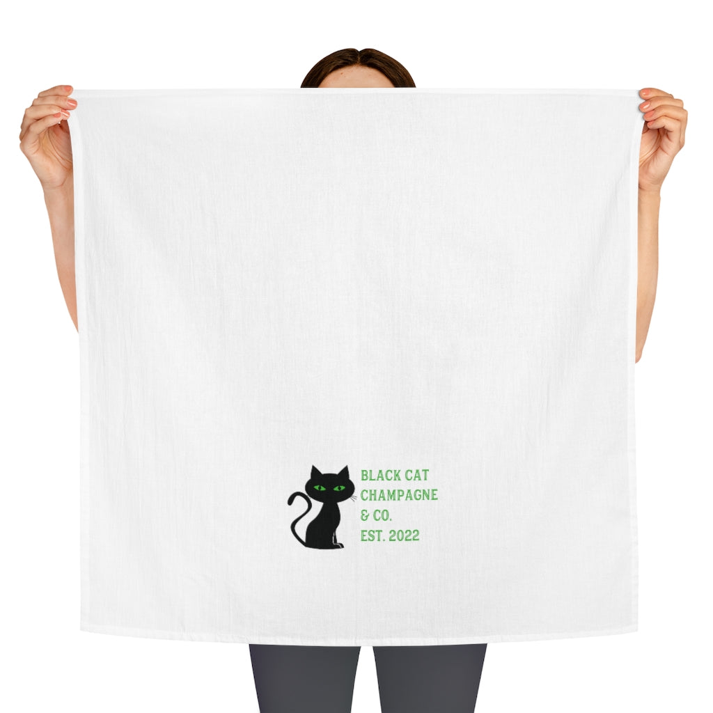 Black Cat - Tea Towel - Bubbles Make Me Happy
