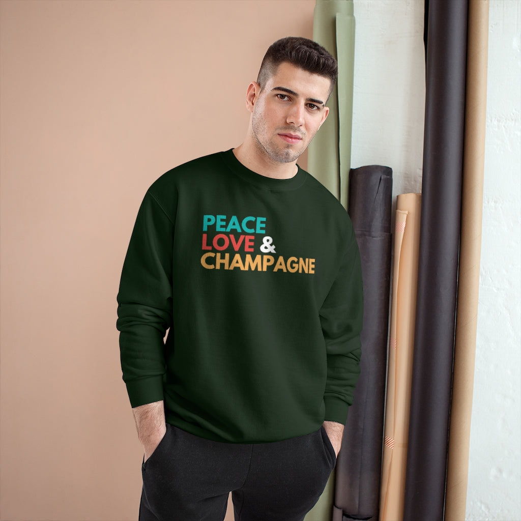 Peace - Champion Unisex Sweatshirt - Bubbles Make Me Happy
