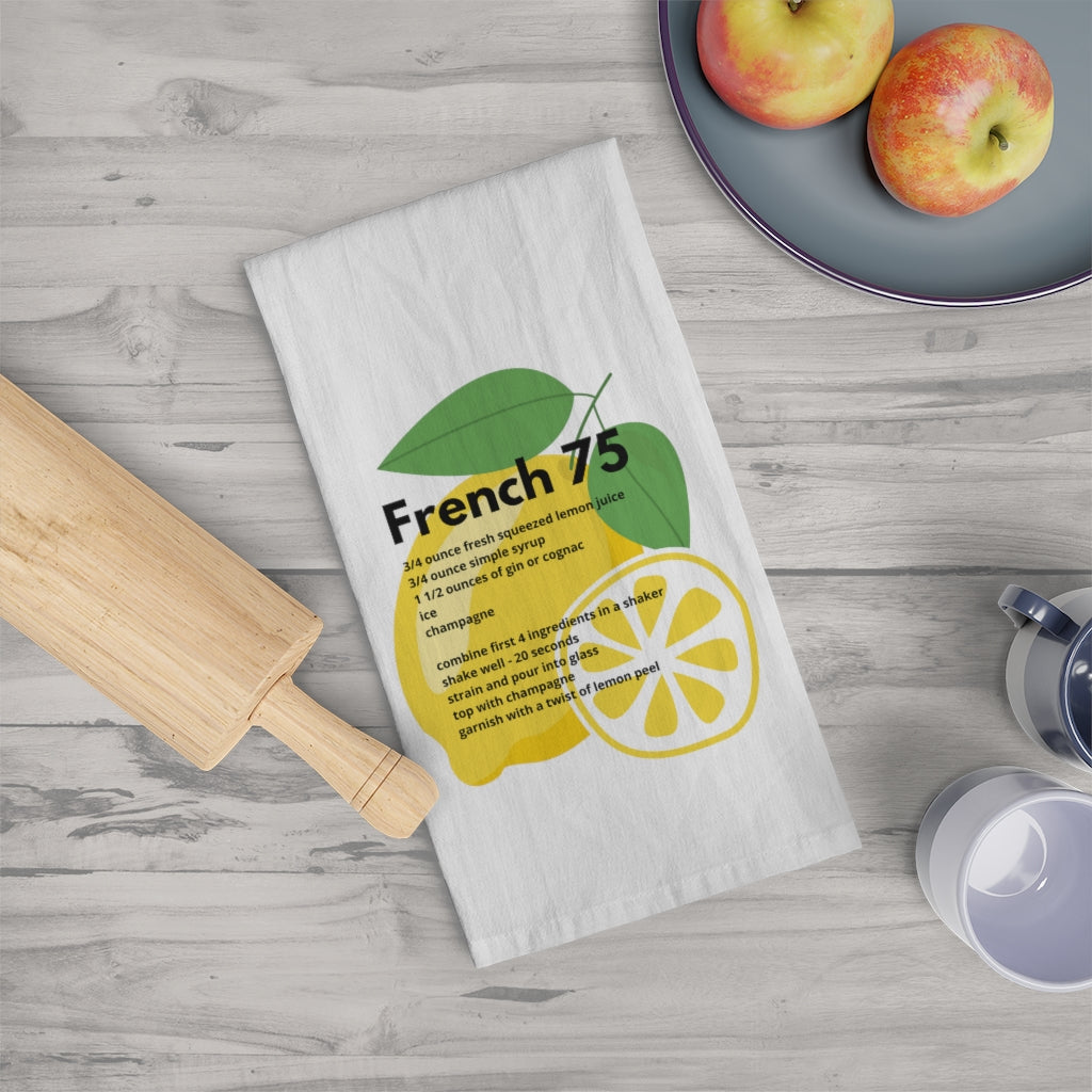 French 75 - Tea Towel - Bubbles Make Me Happy