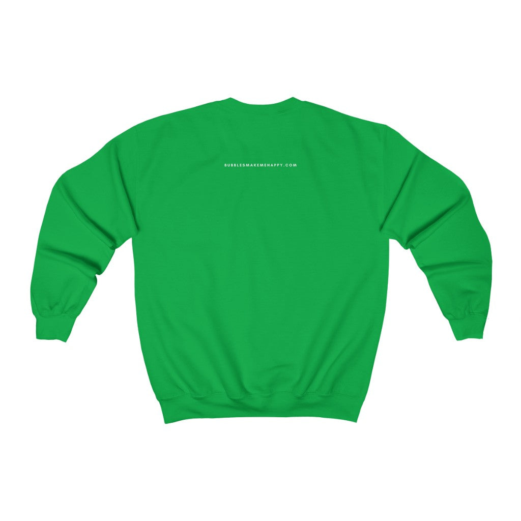 Shamrocks - Unisex Heavy Blend™ Crewneck Sweatshirt - Bubbles Make Me Happy
