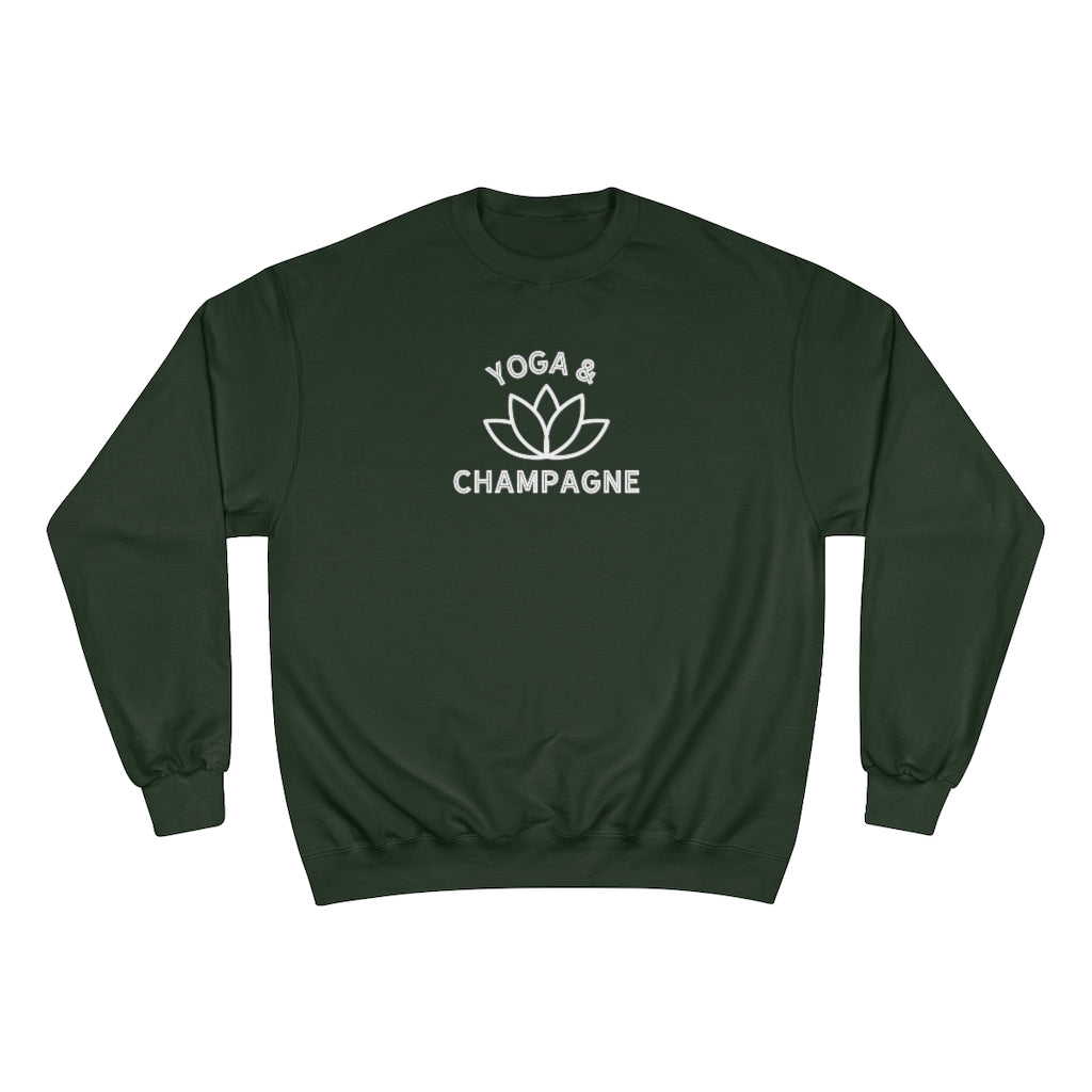Yoga - Champion Unisex Sweatshirt - Bubbles Make Me Happy