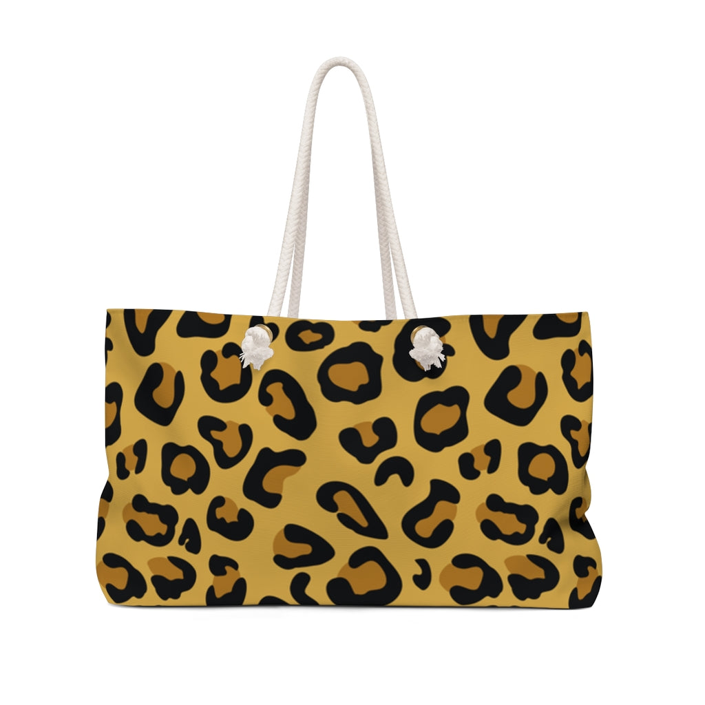 Leopard - Weekender Bag - Bubbles Make Me Happy