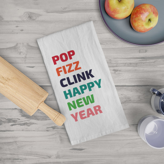 Pop Fizz Clink - Tea Towel - Bubbles Make Me Happy