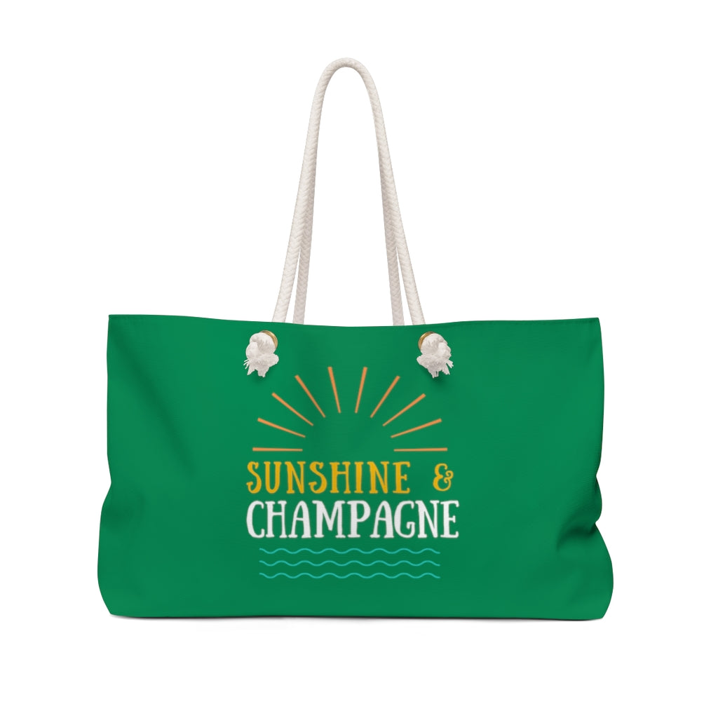 Sun - Jade Weekender Bag - Bubbles Make Me Happy